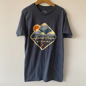 TGT T-shirt Jackson Hole Wyoming Women's Tee Crew Neck Size Small